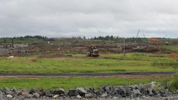 New Gold's Rainy River gold mine under construction 65 km northwest of Fort Frances, Ontario.  Source: New Gold