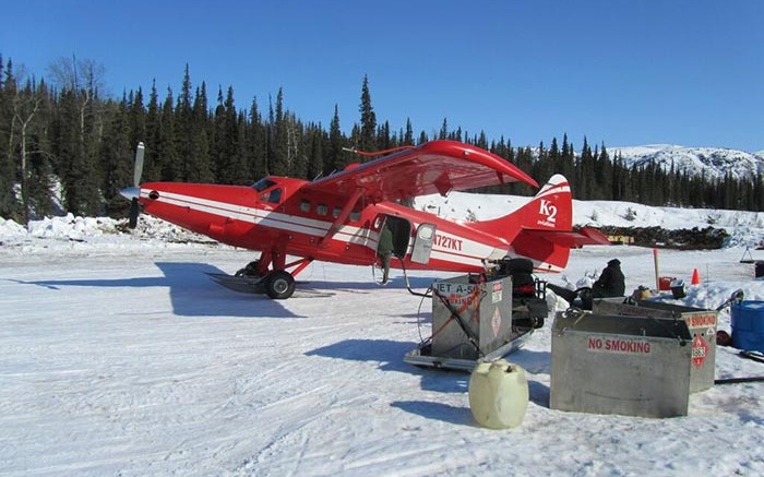 An aircraft at Brazil Resources' newly acquired Whistler gold-silver-copper project in central Alaska.  Source: Brazil Resources