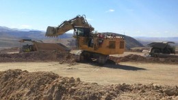 Equipment during the first day of stripping for the second phase of work at Premier Gold and Goldcorp's South Arturo gold project in Nevada. Source: Premier Gold Mines
