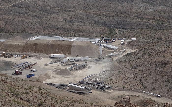 Pilot mining operations in Arizona at Patriot Gold and Northern Vertex Mining's Moss gold-silver project in 2013.  Source: Patriot Gold