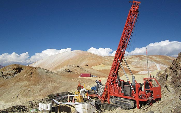 Drillers at Gold Fields' Salares Norte gold-silver project in northern Chile. Credit: Gold Fields.