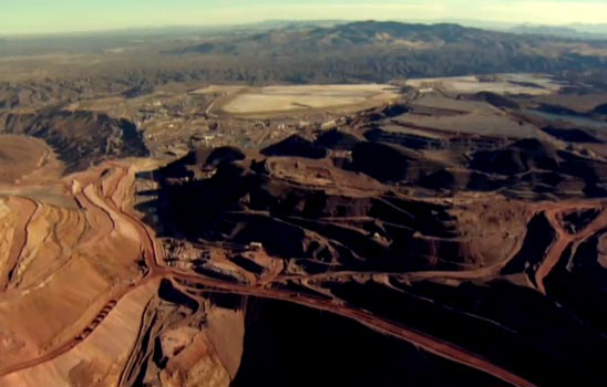 A screen shot of a Freeport McMoRan promotional video on American copper mines. Source: Freeport McMoRan