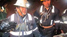 Mining engineers lead an underground  tour through Sierra Metals' 82%-owned Yauricocha mine in Peru. Source:  Sierra Metals