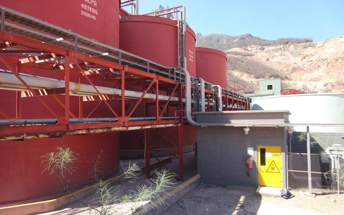 Leaching tanks  Timmins Gold bought from the El Sauzal gold mine in Mexico, which Goldcorp suspended in 2014. Source: Timmins Gold