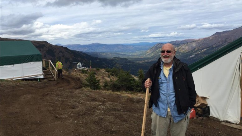 Skeena Resources chairman Ron Netolitzky at the Spectrum gold project - next to the GJ gold property - in northwestern British Columbia. Source: Skeena Resources