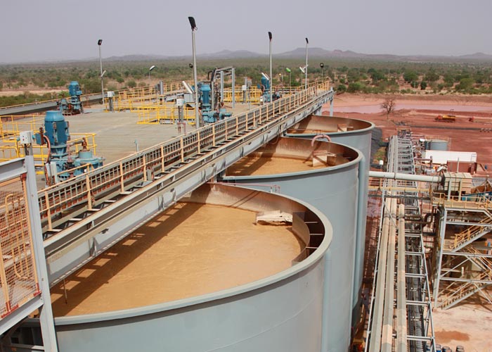 Processing facilities at Nordgold's Bissa gold mine in Burkina Faso.  Credit: Nordgold