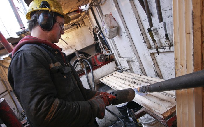 An employee at the Canadian Malartic project in 2007. Credit: Osisko Mining