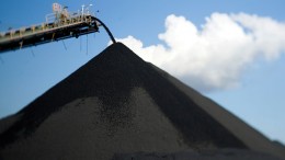 A stockpile at BHP Billiton's Mt Arthur thermal coal mine in New South Wales, Australia.Credit: BHP Billiton