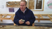 Western Copper and Gold president and CEO Paul West-Sells in the core shack at the Casino copper project, 50 km northwest of Carmacks in the Yukon. Photo by Matthew Keevil.