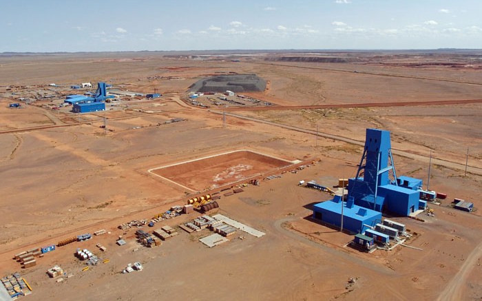 A headframe at the Oyu Tolgoi copper mine in Mongolia. Credit: Turquoise Hill Resources