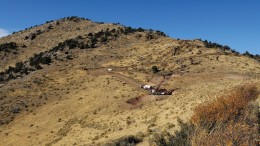 A drill site at Gold Standard Ventures' Pinion gold project in northern Nevada.  Credit: Gold Standard Ventures
