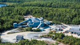 Richmont Mines' Island Gold mine near Dubreuilville, Ontario, 80 km northeast of Wawa. Credit: Richmont Mines