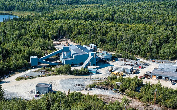 Richmont Mines' Island Gold mine near Dubreuilville, Ontario, 80 km northeast of Wawa. Credit: Richmont Mines