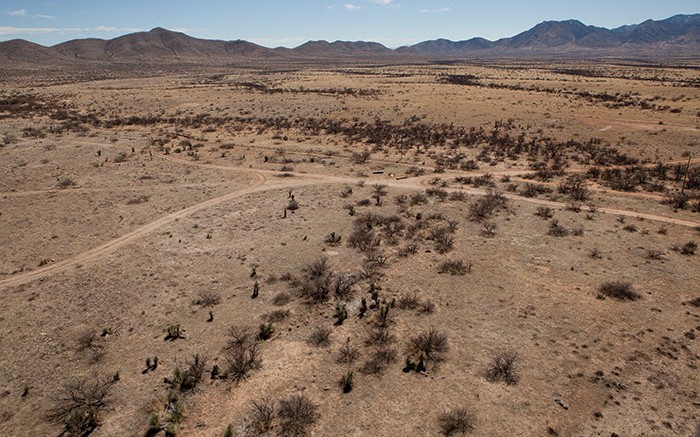 Excelsior Mining's Gunnison copper project in Arizona, 100 km southeast of Tucson. Credit: Excelsior Mining