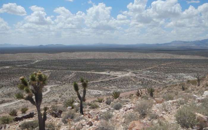 NewCastle Gold's Castle Mountain project in California's San Bernardino County. Credit: NewCastle Gold