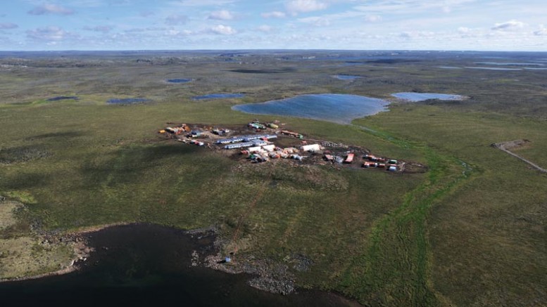 The exploration camp at Agnico Eagle Mines’ Amaruq gold project in Nunavut, 50 km northwest of the company’s Meadowbank gold mine. Credit: Agnico Eagle Mines