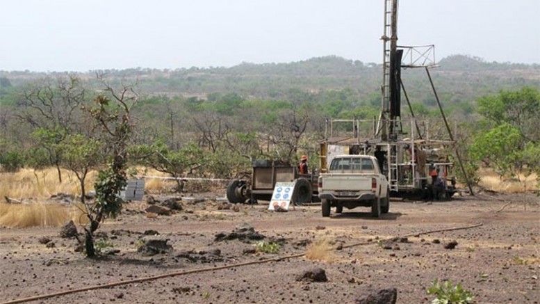 Drilling in search of uranium near Falea in western Mali, about 20 km north of the country's border with Guinea (2008). Source: Rockgate Capital