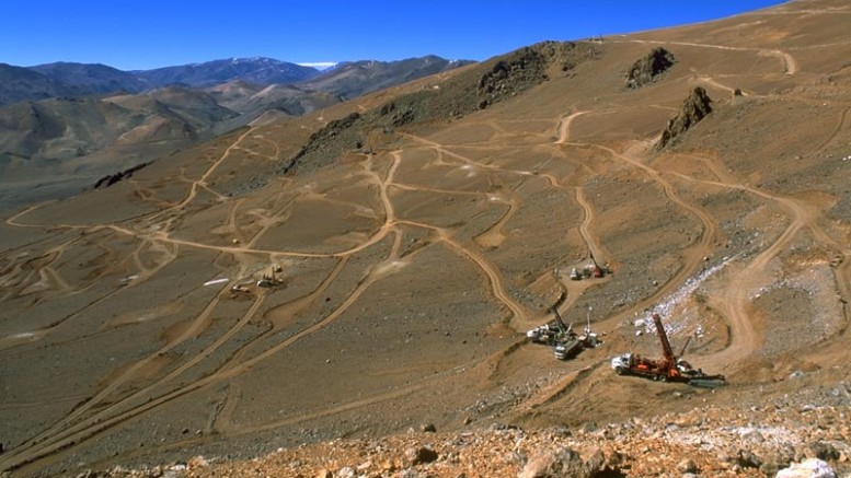 Drillers at Barrick Gold's Veladero project in Argentina. Credit: BarricK Gold