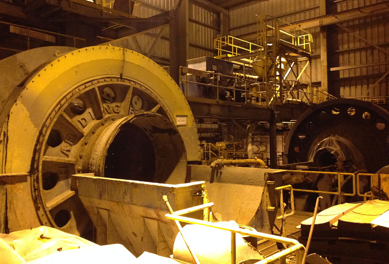 Inside the processing facilities at Pure Gold's Madsen project in Ontario’s Red Lake camp. Photo by Matthew Keevil.