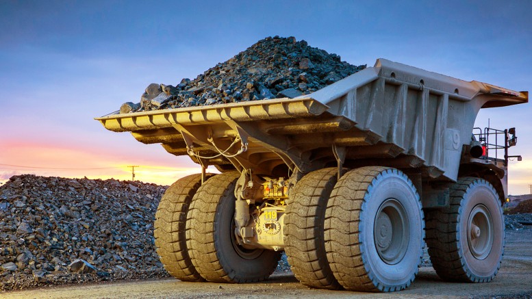 Moving material at the Meadowbank gold mine in Nunavut. Credit: Agnico Eagle Mines.