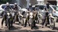 Mark Bristow (far right) and his companions prepare to depart on their journey from Mombasa, Kenya, earlier this month.  Credit: Randgold Resources.