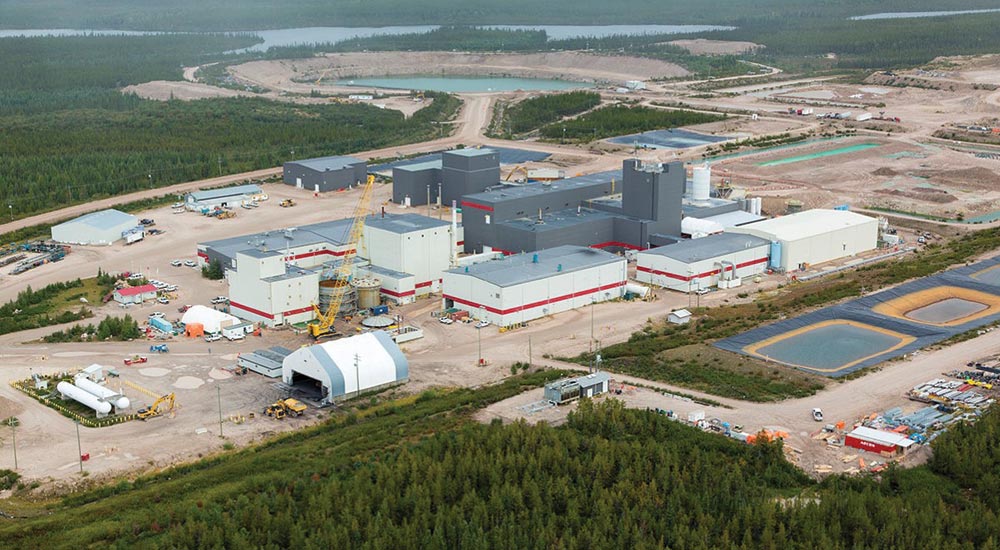Areva, Denison Mines and OURD Co.s McClean Lake uranium mill in northern Saskatchewan. Credit: Denison Mines.