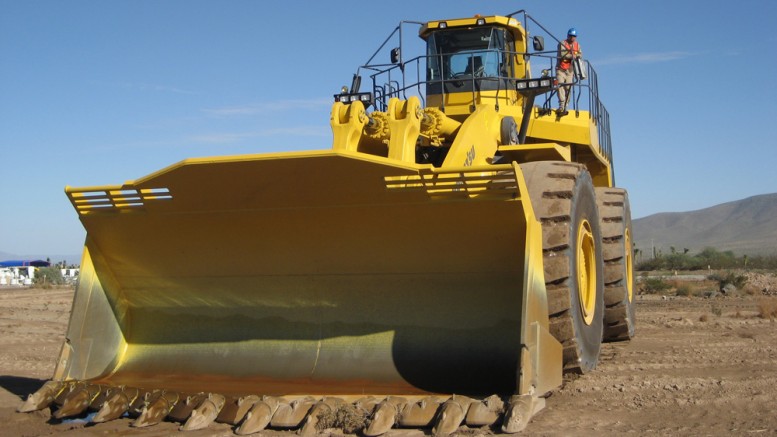 Mining equipment at Goldcorp's Peñasquito mine. Credit: Goldcorp.