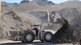 A loader dumps material near the portal at Colombian Mines’ Pamlico gold project in Nevada. Credit: Colombian Mines.