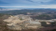 An aerial view of Capstone Mining's Minto copper-gold-silver mine in the Yukon, as seen in 2014. Credit: Capstone Mining.