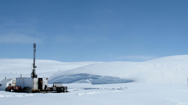 Drilling at Peregrine Diamonds' Chidliak project.