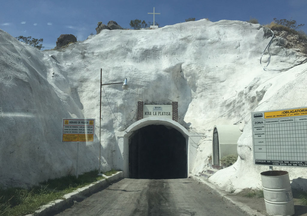 The portal at Excellon Resources’ Platosa silver-lead-zinc mine in Mexico. Credit: Excellon Resources.