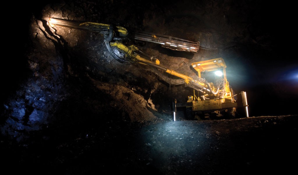 Underground drilling in the Platosa mine.Credit: Excellon Resources.
