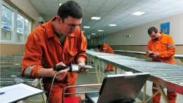 The core shack at Dundee Precious Metals' Chelopech underground gold mine. Credit: Dundee Precious Metals.