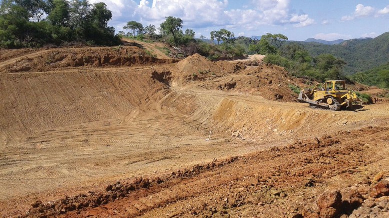 A haul road under development at Corex Gold’s Santana gold project. Credit: Corex Gold.