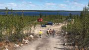 Workers at a drill site at NexGen Energy’s Arrow uranium project in northern Saskatchewan. Credit: Nexgen Energy.