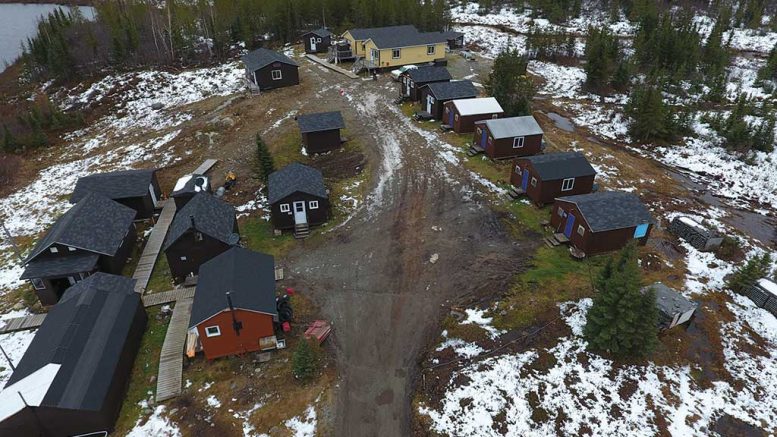 The camp at Eastmain Resources’ Clearwater gold project in Quebec’s James Bay region. Credit: Eastmain Resources.