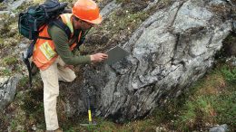 Andy West, an exploration geologist, at work on Trilogy Metals’ copper property in Alaska’s Ambler mining district. Credit: Trilogy Metals.