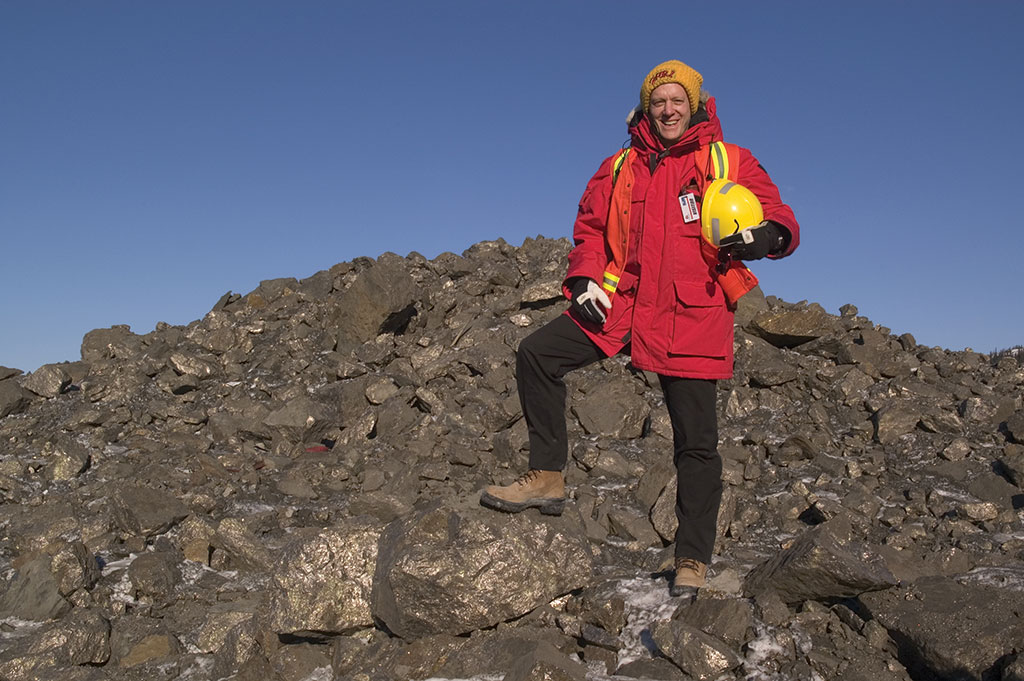 Robert Friedland at the Voisey’s Bay nickel project in Newfoundland & Labrador.