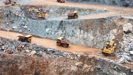 Trucks haul ore at Teranga Gold’s open-pit Sabodala mine in Senegal. Credit: Teranga Gold