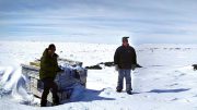 NxGold CEO Christopher McFadden (left) and vice president of exploration Darren Lindsay at the Kuulu gold project in Nunavut. Credit: NxGold.