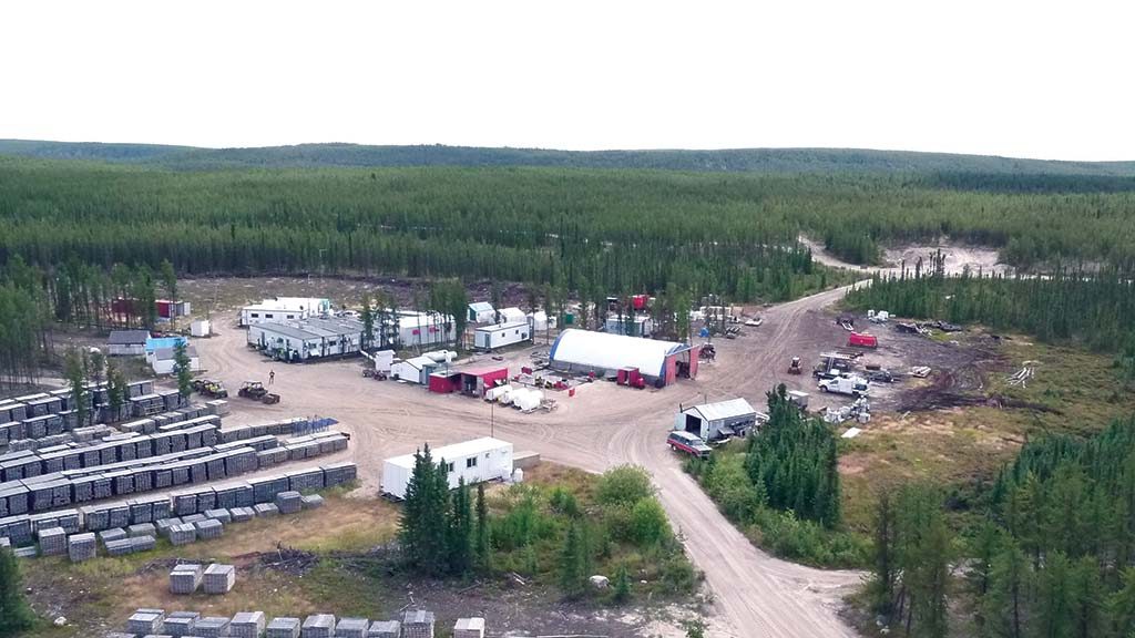 The camp at Denison Mines' Wheeler River uranium project in the eastern portion of Saskatchewan's Athabasca basin. Credit: Denison Mines.