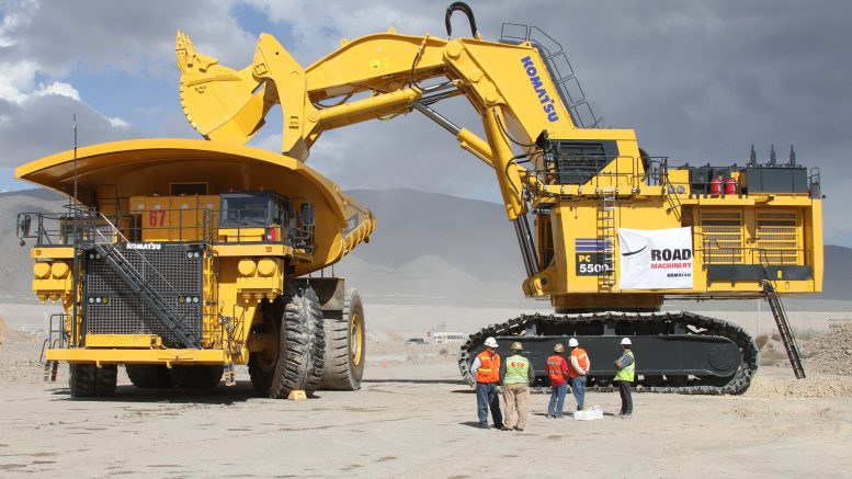 A loader at work at Goldcorp's Penasquito gold mine. Credit: Goldcorp.