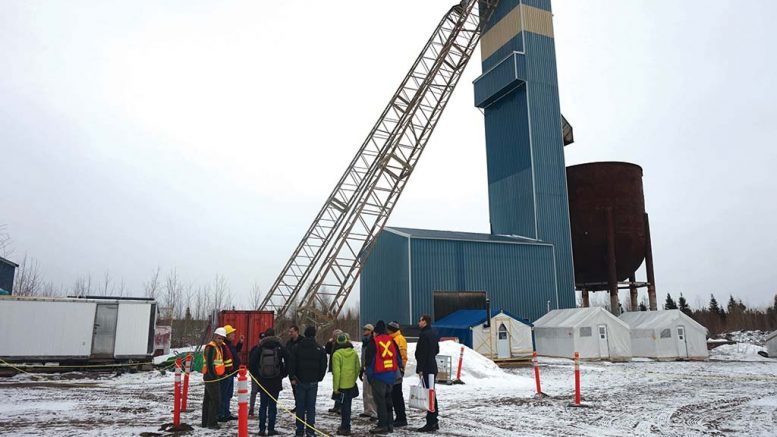 Visitors tour Aurvista Gold’s Douay gold project in Quebec, 55 km southwest of Matagami. Credit: Aurvista Gold.