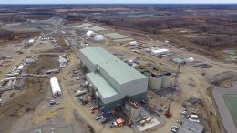 New Gold’s Rainy River gold mine under construction in northwestern Ontario, 160 km south of Kenora. Credit: New Gold.