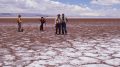 Pausing for a photo at the Cauchari salt lake at Lithium Americas and SQM's Cauchari-Olaroz lithium brine project in northwestern Argentina's Jujuy province. Credit: Lithium Americas.