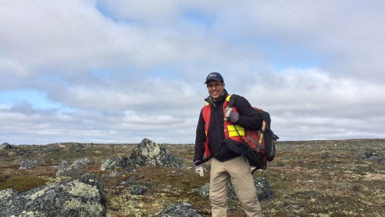 Dunnedin Ventures CEO Chris Taylor at the Kahuna project in Nunavut.