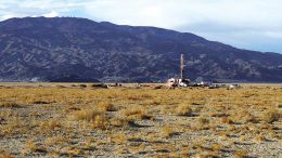 A drill site at Pure Energy Minerals’ Clayton Valley lithium project in Nevada. Credit: Pure Energy Metals.