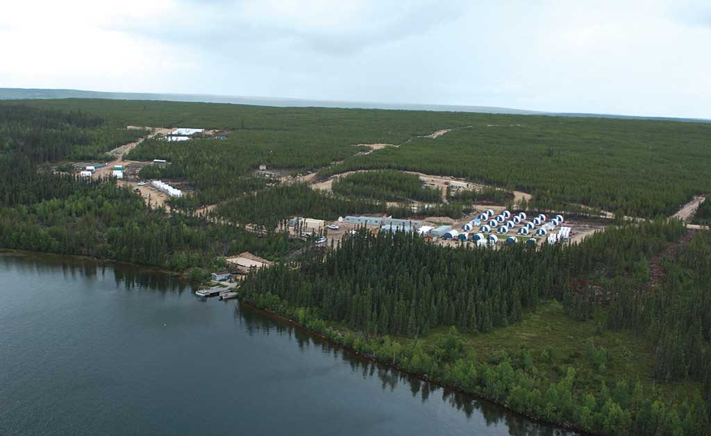 The exploration camp at NexGen Energy's Rook I uranium project along the southwestern edge of Saskatchewan's Athabasca basin. Credit: NexGen Energy.