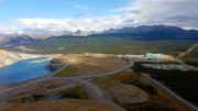 Aerial view of the Kemess South pit and processing facility. Photo by Matthew Keevil.