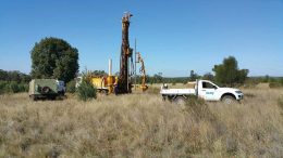 A drill rig at CleanTeq Holdings’ Syerston cobalt-nickel-scandium project in Australia’s New South Wales. Credit: CleanTeq Holdings.